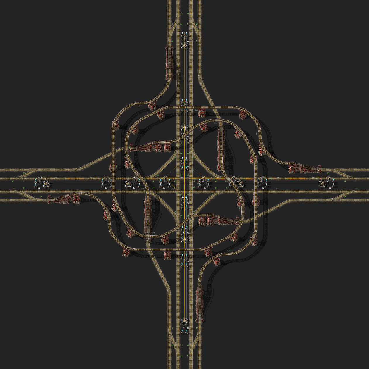 四轨立交-永久免费异星工厂蓝图